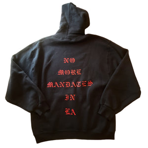 TYLER VANG x Russell Athletic - NMLA One of One Black Hoodie Sweatshirt - TYLER VANG