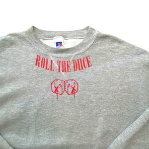 TYLER VANG x Russell Athletics - LUCKY DIICE One of One Grey Crewneck Sweatshirt - TYLER VANG