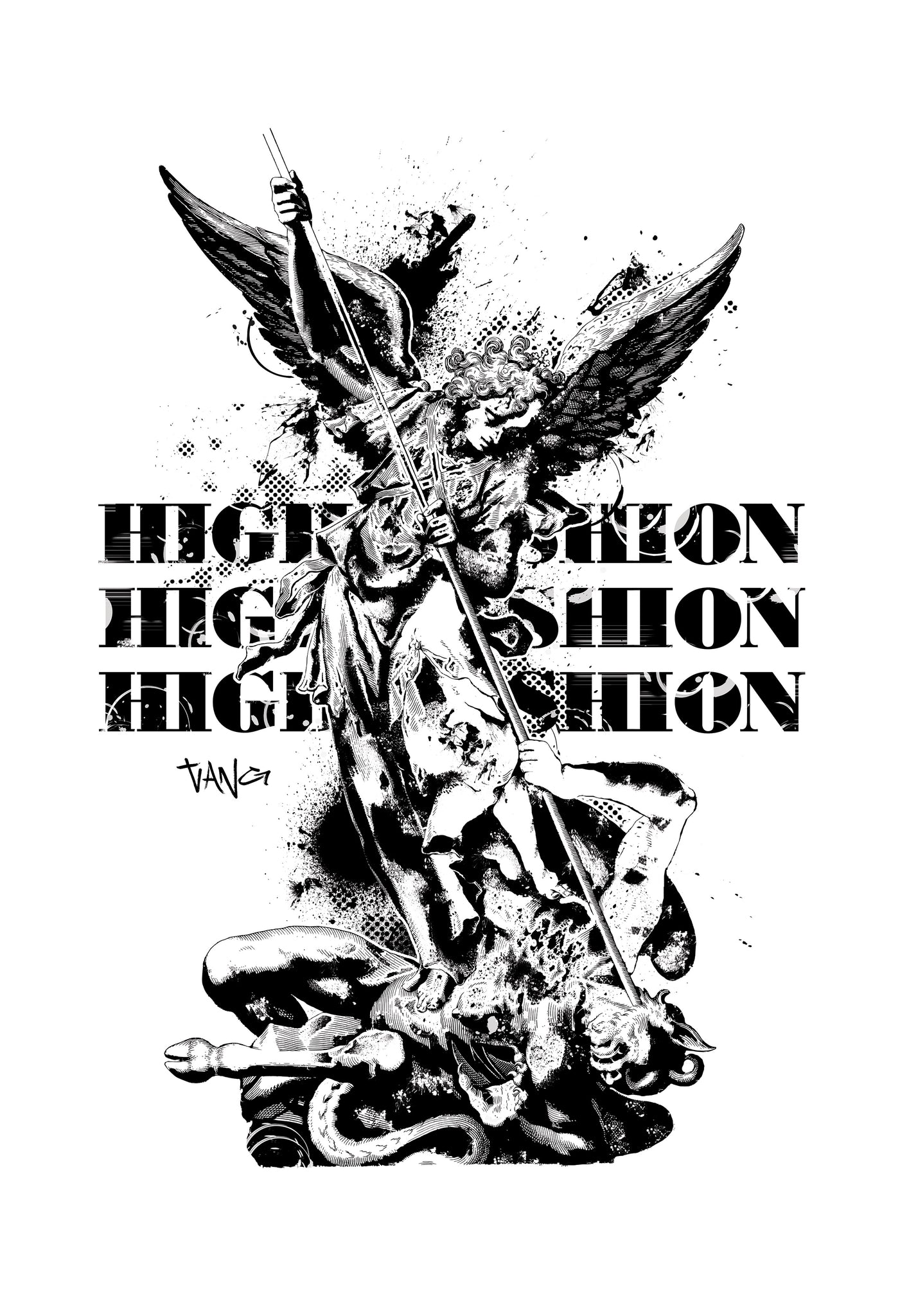 "HIGH FASHION ARCH ANGEL" Poster - TYLER VANG